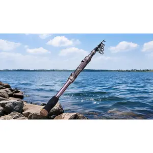 loudest ding fishing rod Telescopic Fishing Rod - 24 Ton Carbon Fiber,CNC Machined Reel Seat, Comfortable EVA Handle, Travel Fishing Rod for Bass Trout Fishing