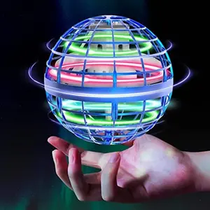Mini Drone Toy with Hand Control, Hovering Spinning Dart for Boys Girls, Outdoor Birthday Gift for Ages 6 and Up, Flying Orb Led