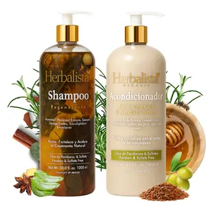 New Viral Herbal Hair Care 2 Pack Bundle, Shampoo & Conditioner Set 1000 ml (33 fl oz) Each, Made With Real Botanicals, Strengthens Nourishes & Smooths Hair, 100% Natural Handcrafted Botanical Hair Care Duo