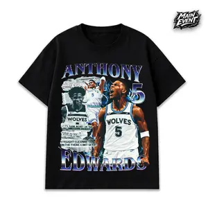Anth0ny Edwardds T-Shirt 90s Vintage Inspirational Basketball Graphic Tee Shirt for Men Women