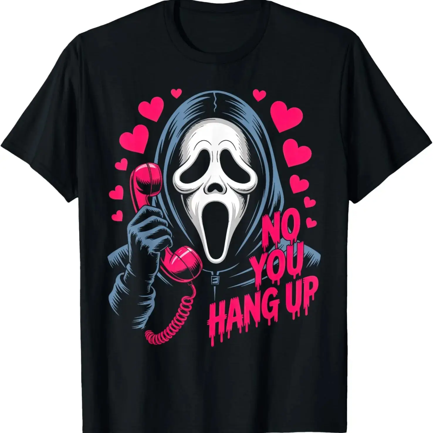 Cute Creepy Horror Make My Heart Scream Valentine’s Day T-Shirt 1Unisex Fit No Fading Digital Print