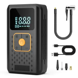 NeoAuto 150PSI Portable Handheld Vehicle Tire Inflator with Digital Gauge, Auto-Off - 5X Fast Air Pump, LED Light
