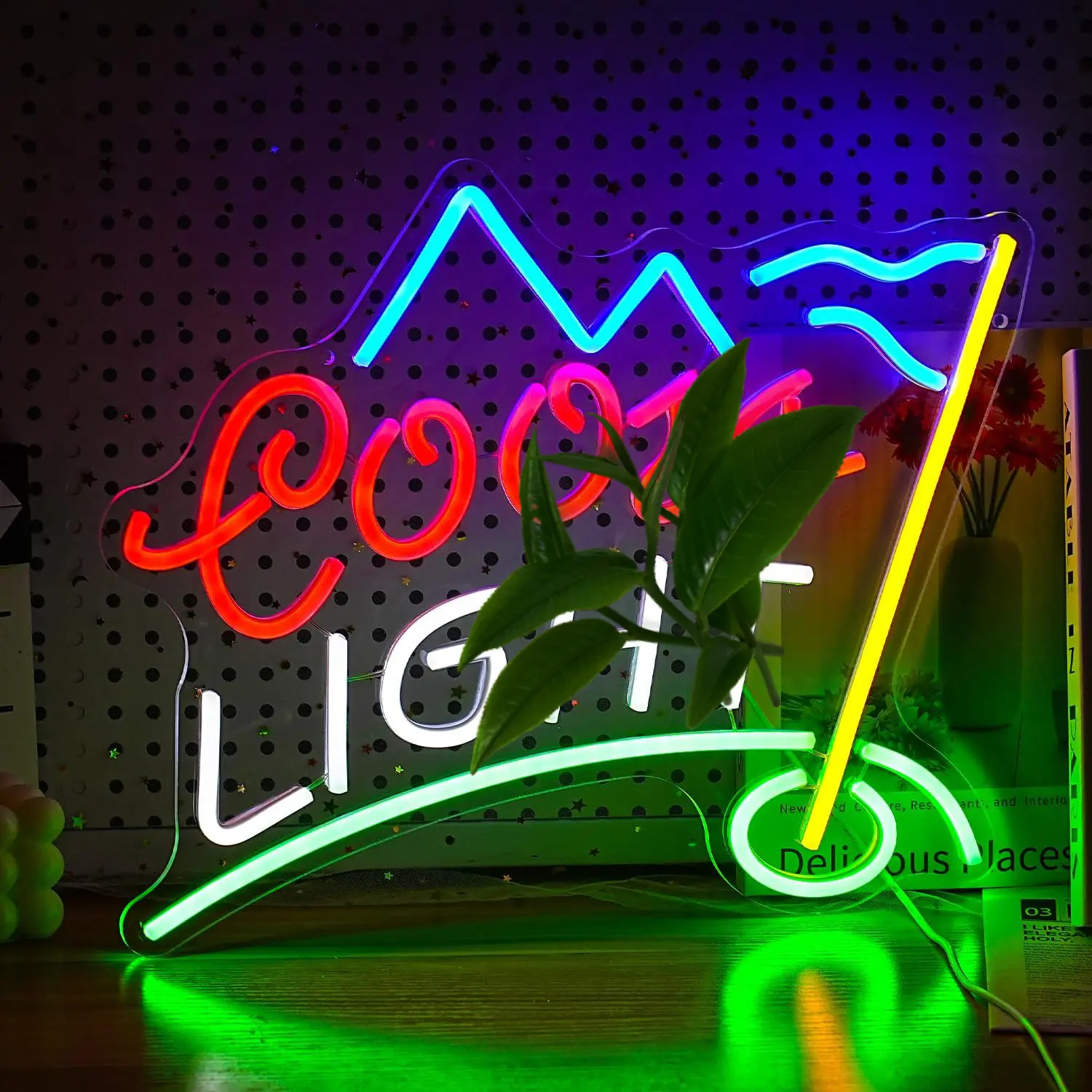 Golf Neon Wall Decoration - Cool Lights, Decorative Atmosphere Light for Men's Cave, Bar Creative Golf Club Background Sign