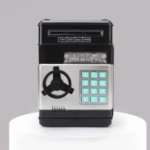 Automatic Money Rolling Password Bank, ATM Saving Toy, Mini Safe with Creative Design for Kids, Ideal Piggy Bank Gift, Digital Lock Safe