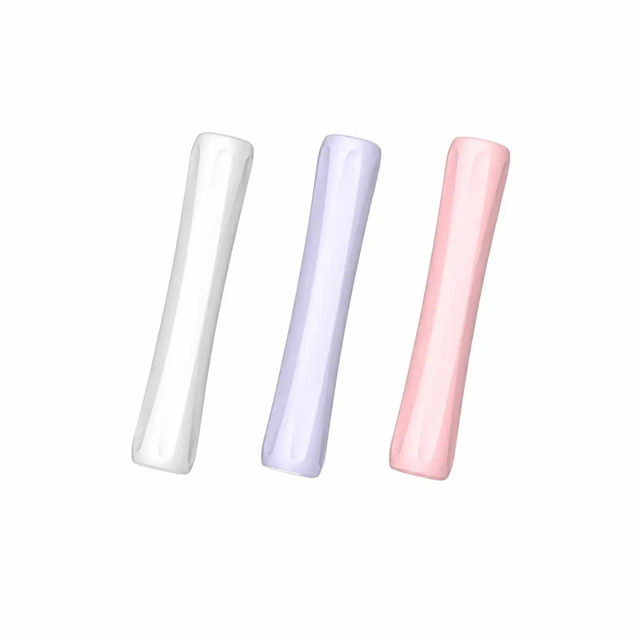 3 Pack Grip for Apple Pencil Compatible with Apple Pencil 1st and 2nd Generation and USB-C & Pro, Tablet, Ipad Accessories, Ergonomic Stylus Grip Silicone Sleeve Accessories (White, Pink, Purple)