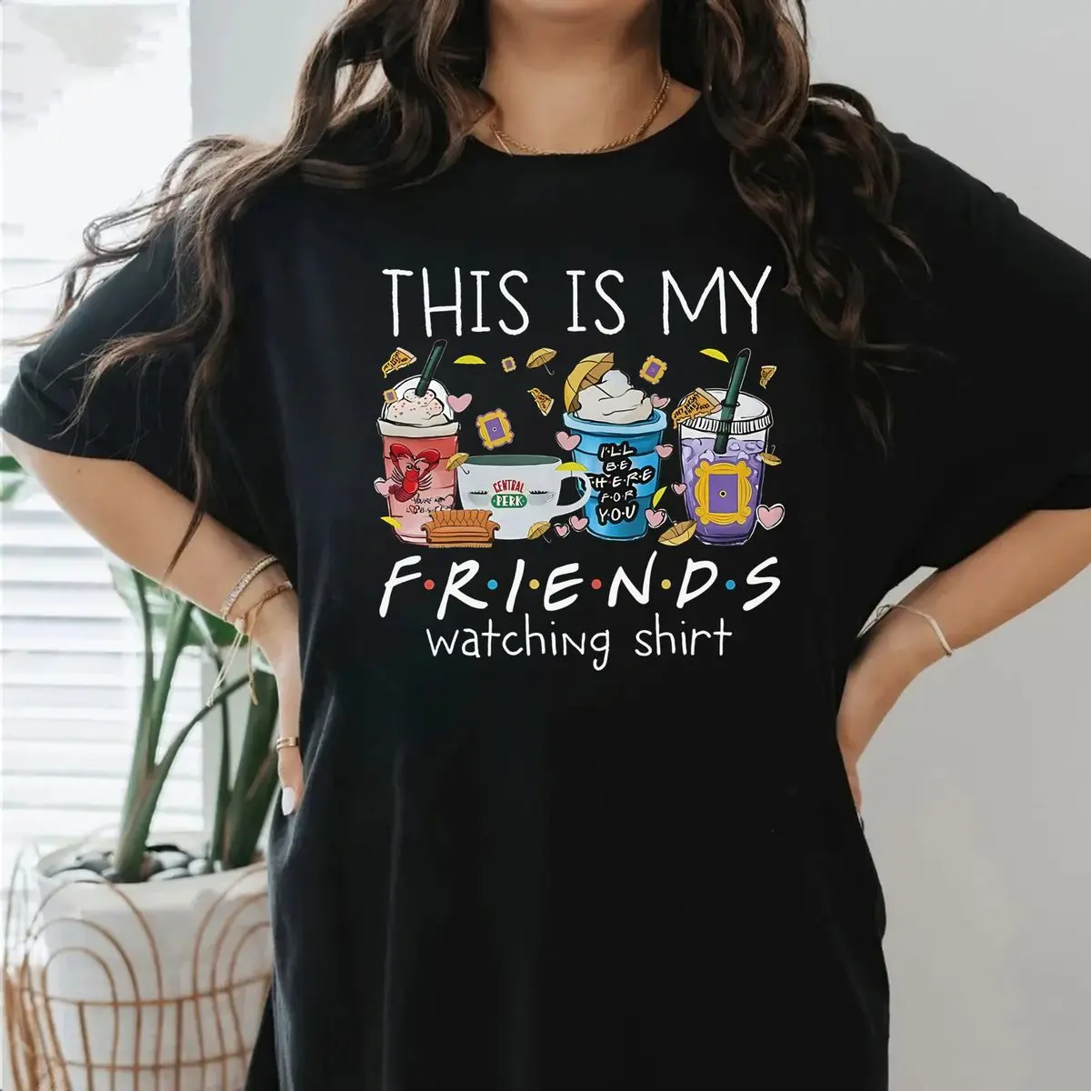 This Is My Friends Watching Shirt,  Iconic Friends Apparel | Humorous Gift For Fans | Classic Sitcom T Shirt Unisex Sweater Pullover Tee
