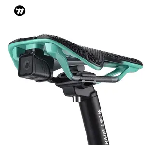 WEST BIKING Bicycle Saddle Cycling Camera Bracket Stable Bike Camera Bracket Outdoor Riding Shooting Sports Camera Bracket