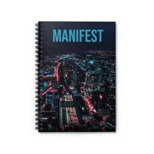 Manifest Your Dreams Spiral Notebook, Motivational Journal, Goal Planner, Gift for Entrepreneurs, Inspirational Stationery