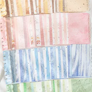Vintage Hollow Lace Paper Pack of 20 Sheets, Multifunctional DIY Decoration Material, Gentle Mixed Color Background Paper, Scrapbook Materials