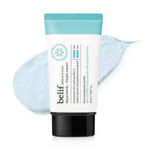 belif Aqua Bomb Frozen Cream - Cooling Relief with Panthenol & Niacinamide, Soothing & Hydrating Moisturizer, Depuff with Caffeine, Non-comedogenic, Lightweight, Korean Skincare, hydration multiplier, radiance revitalizing, moisturizing, moisture