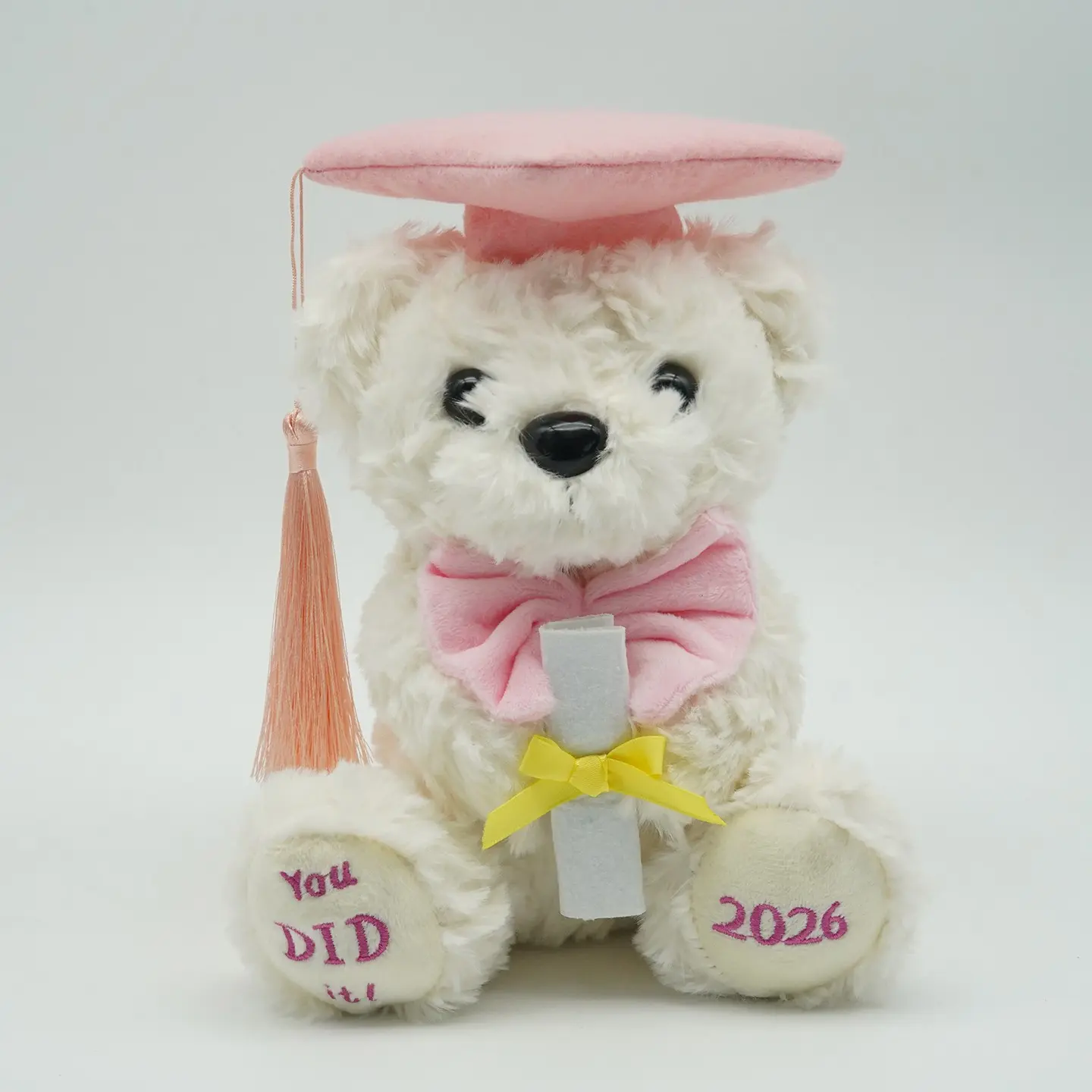 Personalized Plush Graduation Bear for Preschoolers, Soft Huggable Memorial Gift, Soft Cuddly Gift, Perfect for Milestone Celebrations, Huggable Stuffed Animal, Snuggle Bear