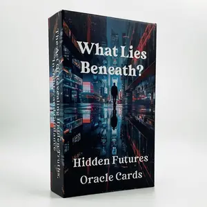 What Lies Beneath Hidden Card Game, Themed Card Game, 56pcs/set Oracle Card Desktop Game for Adults, Fun Interactive Party Game for Family Friends, Conversation Card Game, Party Game Cards