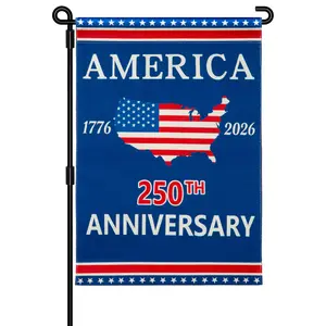 USA 250th Birthday Patriotic Garden Flag –  250 Years Anniversary Celebration Activity Signfor Outdoor Decor, Double-Sided Holiday Flag for 4th of July, Memorial Day  1776-2026 Commemorative Flag 3x5Inch
