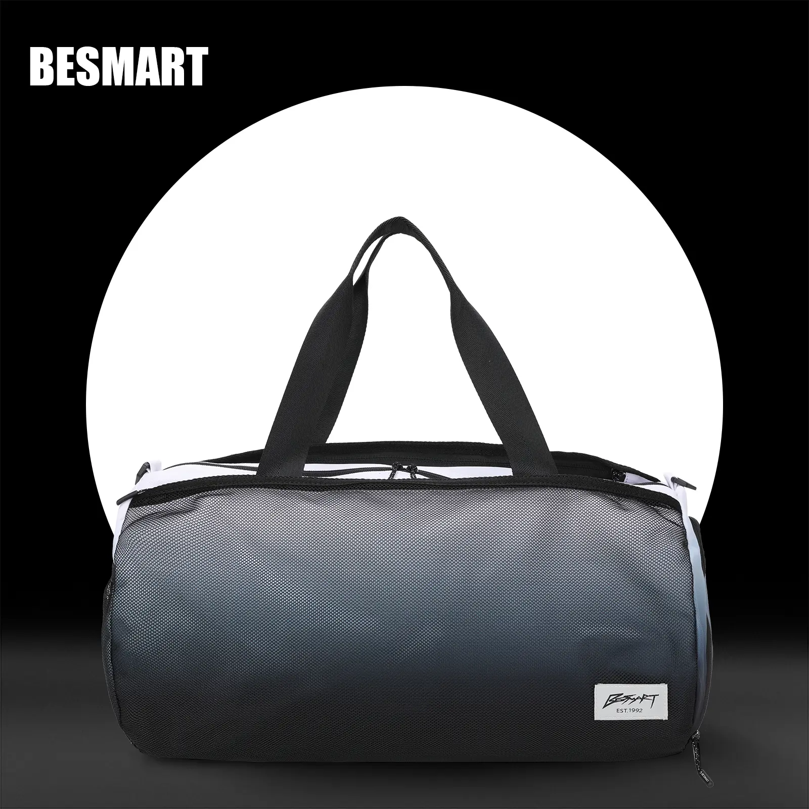 BE SMART men's and women's travel duffel bags, large-capacity waterproof travel bags, toilet bag sets, expandable carry-on bags, multi-functional waterproof boarding bags, wet and dry separation sports fitness bags Luggage Durable
