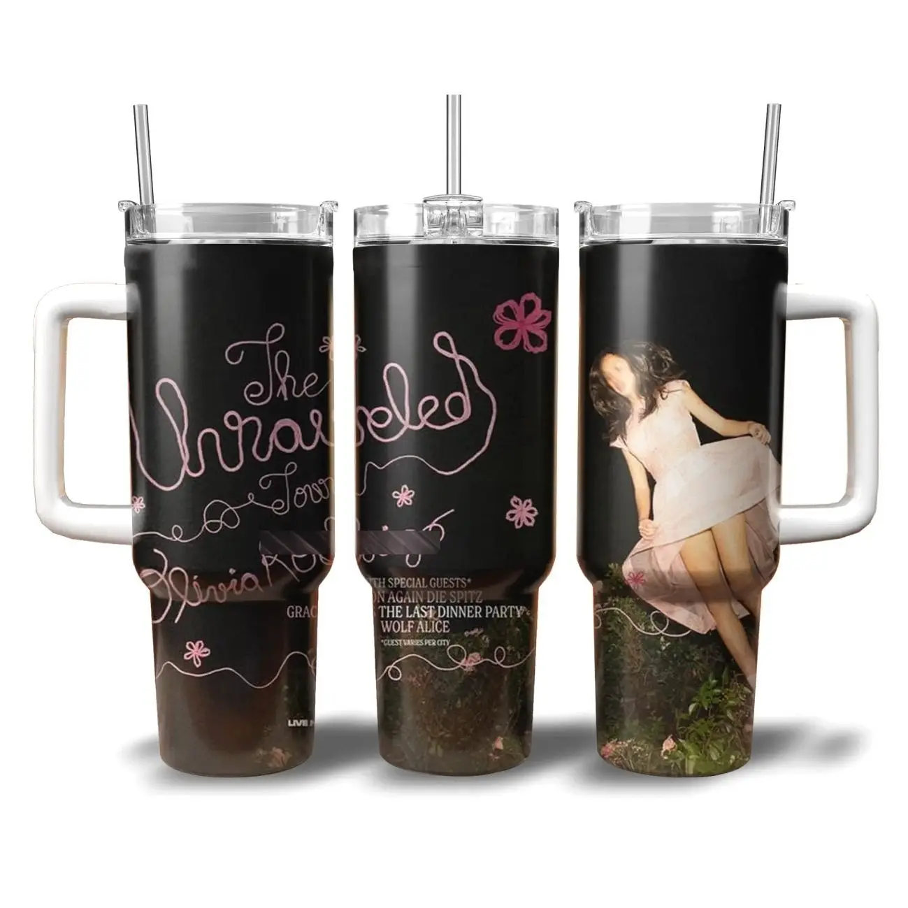 Olivia Tumbler 40oz - You Seem Pretty Sad For A Girl So In Love New Album Tumbler The Unraveled Tour 2026 Graphic 20oz 40oz Tumbler Vintage Concert Merch Gift for Olivia Fans
