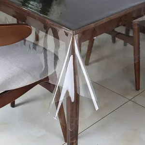 Clear Vinyl Tablecloth Protector Waterproof/Oil-Rectangle Transparent Sheet Table Cover 54X84 Inch