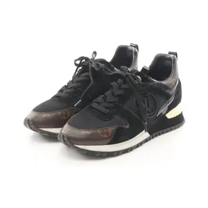 Pre-owned Louis Vuitton Canvas Small Leather Goods Run Away Line Monogram Sneakers