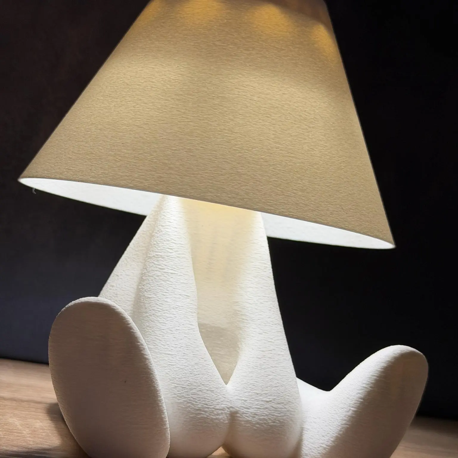 NexForge Studio Loop Desk Lamp - 3D Printed USB LED Lamp with 3 Light Temperatures, Brightness Control (Home Improvement Indoor Lighting)