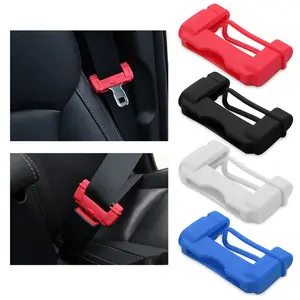 2pcs Protect Your Car's Interior with This Universal Car Seat Belt Buckle Clip Protector! Automotive Accessories