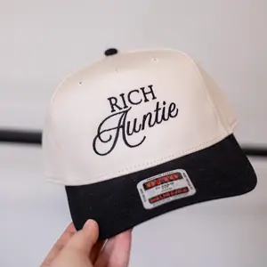 Rich Auntie Baseball Cap, Aunt Gift from Niece, New aunt, Funny Aunt Gift, Gift for Aunt, Auntie, Sister in law Gift, New Baby, Cool Aunt