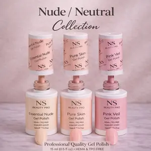 Nude / Neutral Collection Gel Polish,Hema /TPO Free ,NS Beauty Pro