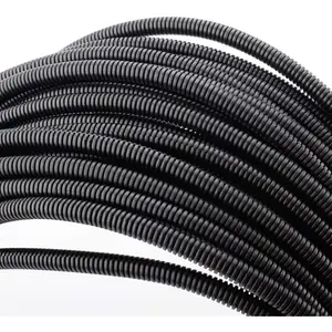100 FT 1/4" Wire Loom Split Tubing Auto Wire Conduit Flexible Cover