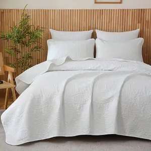 2/3 Piece Ultrasonic Coin Bed Cover, Breathable, Durable Bedding Set,Including 1 Quilt, 1/2 Pillowcases, Machine Washable, All-Season, Room Decor, Bedroom Decor, Holiday, Easter