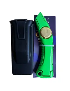 GripX Pro Heavy Duty Utility Knife – Ergonomic Aluminum Roofing Knife for Professional Roofers & Construction Workers | Multi-Purpose Cutting Tool with 6 Extra Blades Hand Tools