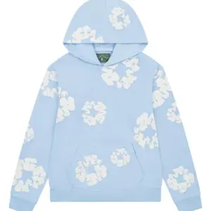 D3nim  Te@r The Cotton Wreath Sweatshirt "Powder Blue", Long Sleeve Pullover, Gift for Him Her