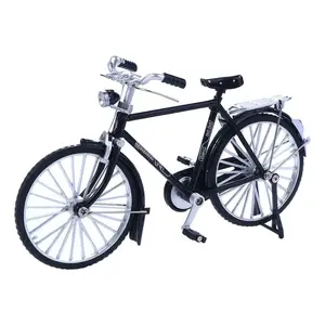 Crafting Challenge-Assembled Alloy Bicycle Model with assembly instructions, Nostalgic&Retro-Style Bicycle Desktop Ornament for Home and Office, Cool Gifts for Father/Husband