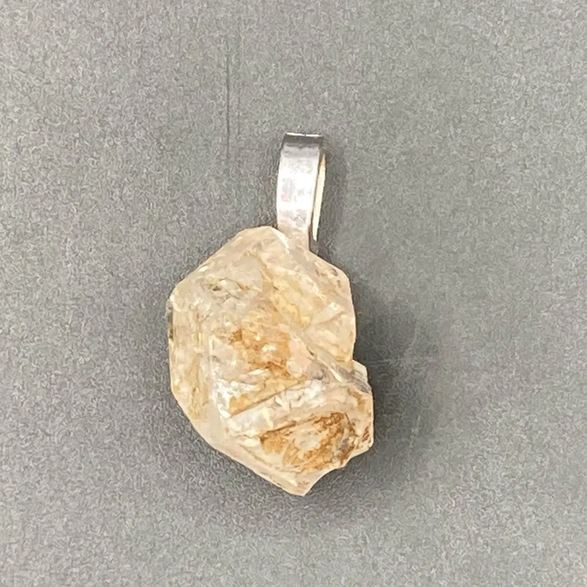 Herkimer diamond crystal pendant
