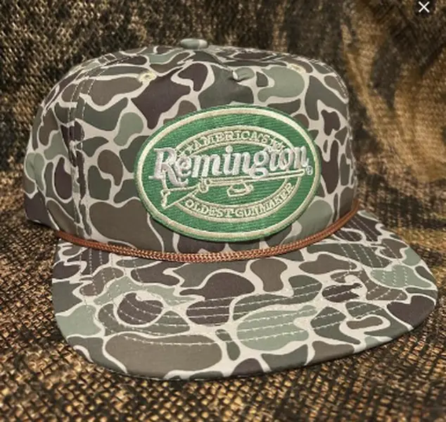 Remington Hunting Patch Retro Camo Rope Brim Snapback Hat HAT0010_H102