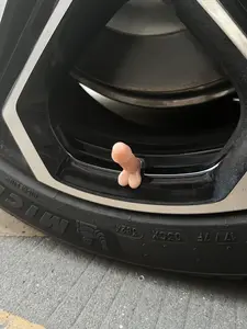 4-PCS Creative Funny Valve Stem Caps,Dustproof and Waterproof, Durable  , Suitable for Cars/Bikes/Motorcycles,Funny,eye-catching, and works!