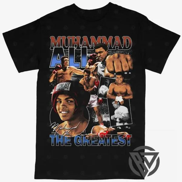 Muhammad Ali T-shirt For Men Women, For Fans Unisex Casual Streetswear Top Boxing Champion Champ Greatest Fighter