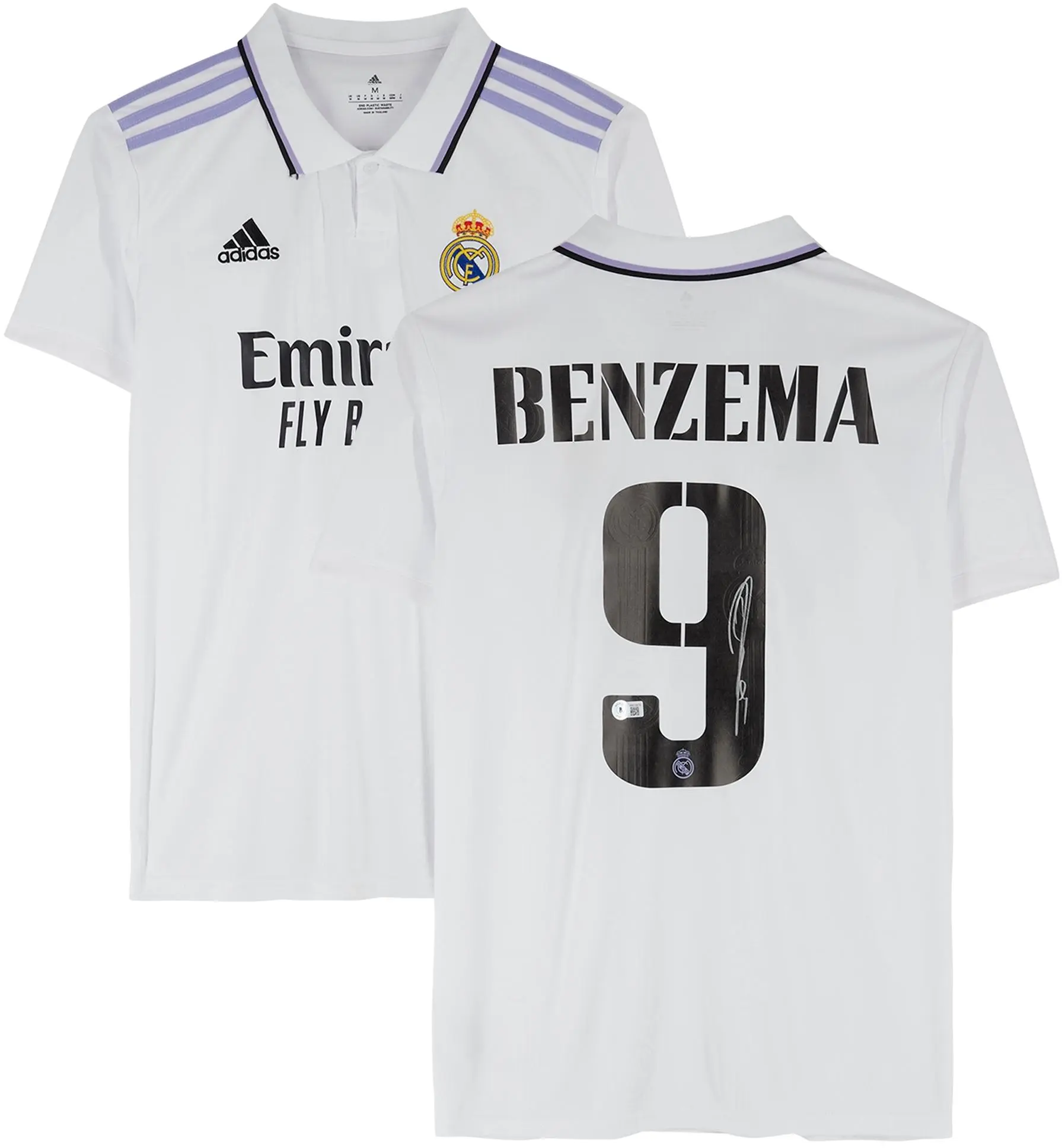 Karim Benzema Real Madrid Autographed 2022-23 White Adidas Jersey - Fanatics Authentic Certified