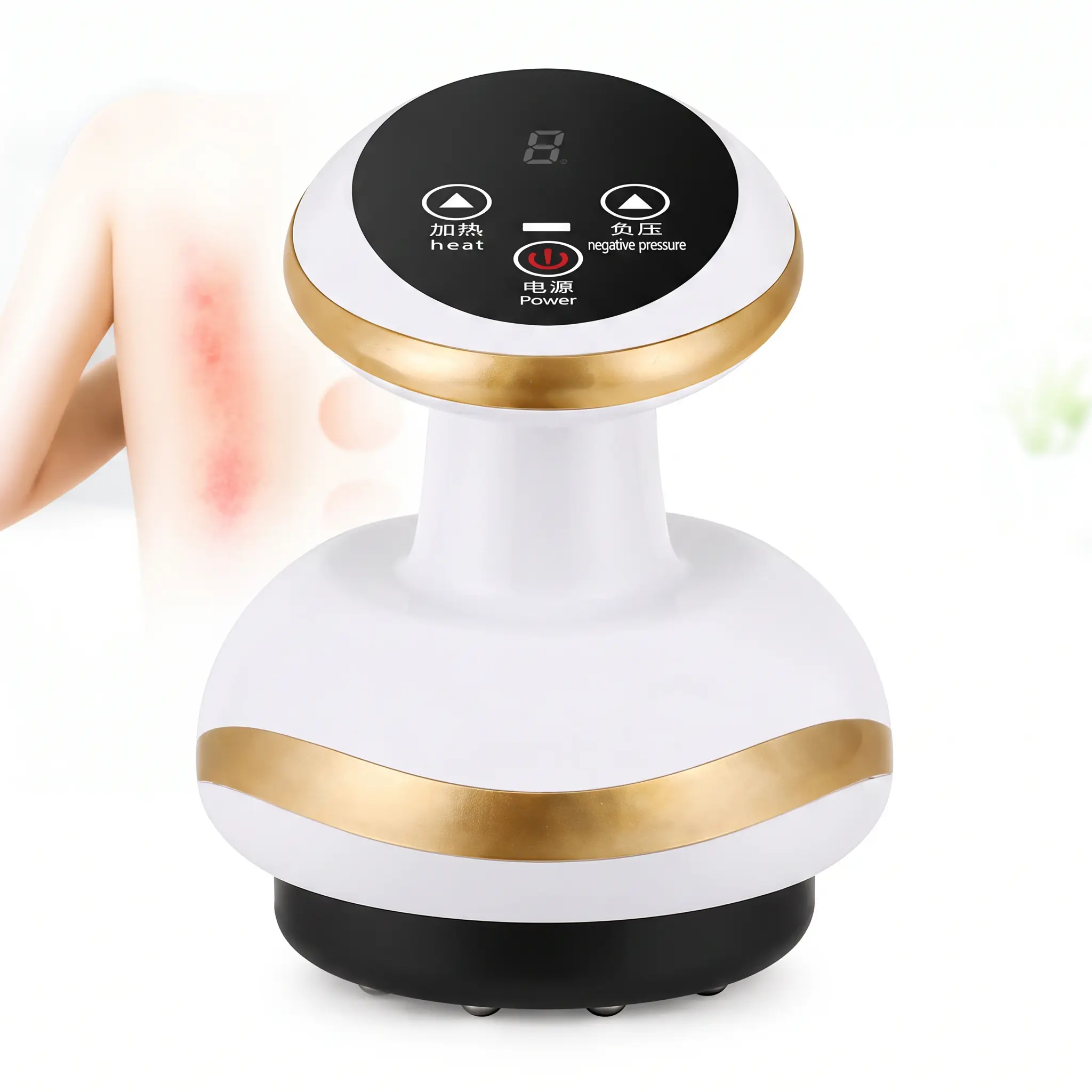NRPC cellulite band Scraping Cupping Therapy Massager 9-speed portable version with adjustable intensity and temperature, suitable for office workers who sit for long hours, fitness enthusiasts and beauty lovers, ideal as holiday gifts