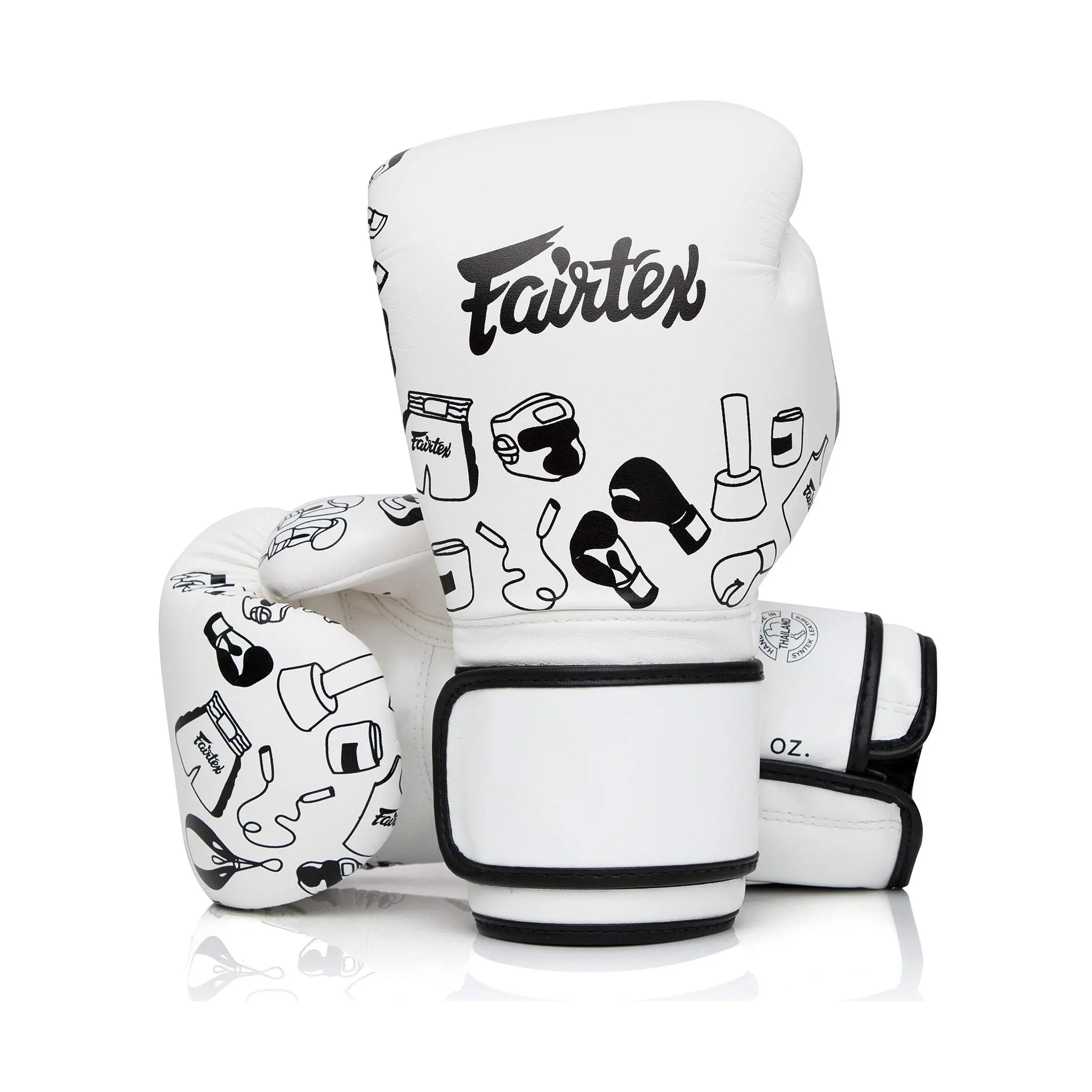 Fairtex BGV14W Graffiti Muay Thai Boxing Gloves - 8 oz, All Levels Use, Range of Sizes, Sports & Outdoor Accessories, Muay Thai Gloves, Superior Hand Protection, Velcro Wrist Closure