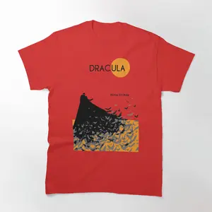 Dracula T-Shirt - Timeless Halloween Apparel Featuring the Iconic Vampire Count, Ideal for Fans of Classic Gothic Horror