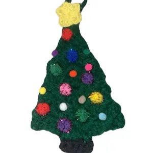 Handmade Crochet Christmas Tree Ornament - Festive Home Decor