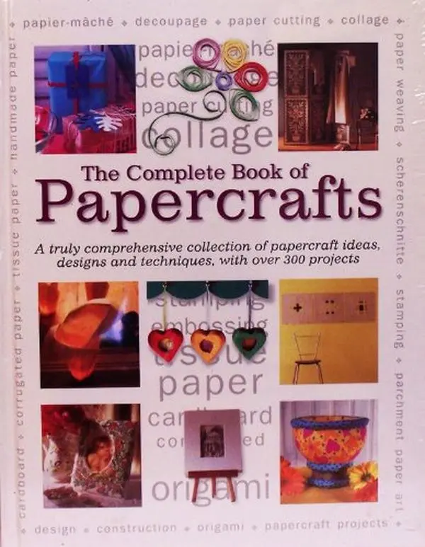 USED Book - The Complete Book of Papercrafts: A Truly Comprehensive Collection of Papercrafts Ideas, Designs and Techniques With over 300 Projects by Lorenz Books (Hardcover) - english