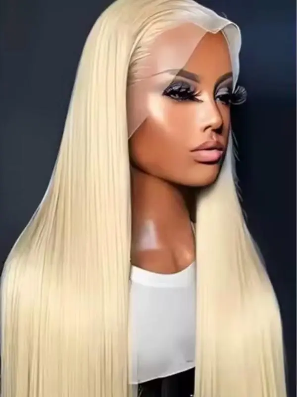 Luxury 13x6 Straight Lace front Wig 200% Density 26 Inch Human Hair