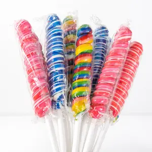 Spiral Hard Candy Lollipops