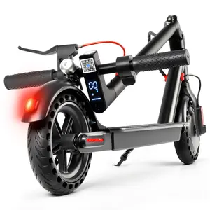 Electric Scooter, 19 MPH Max Speed, 21 Miles Range, 350W Motor, Long Range Battery, 8.5'' Solid Tires, Climbable, Dual Brakes, App, Foldable Portable Commuter Scooter, Perfect Gift for Adults Teens