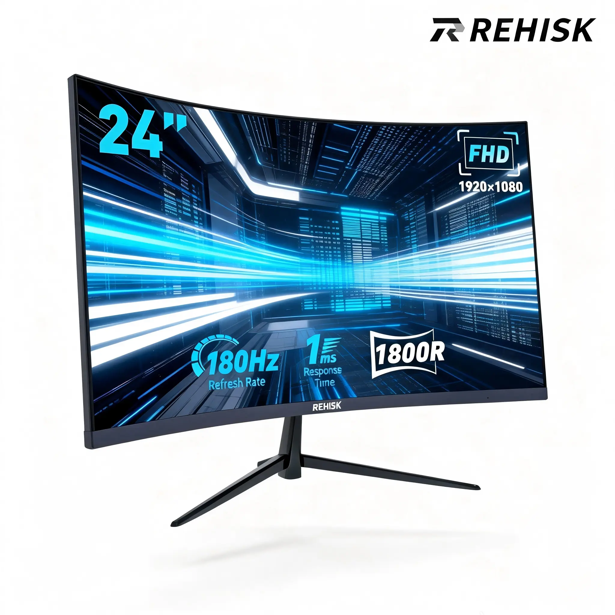 Neo gamer 180Hz Curved Gaming Monitor - 1ms FHD IPS Display, Ultra Smooth FPS, Low Motion Blur, FreeSync for PS5, Xbox, PC | Gamer Stuff, PC Accessories, Desk Gadgets, Fhd Screen, Pc Computer Monitor