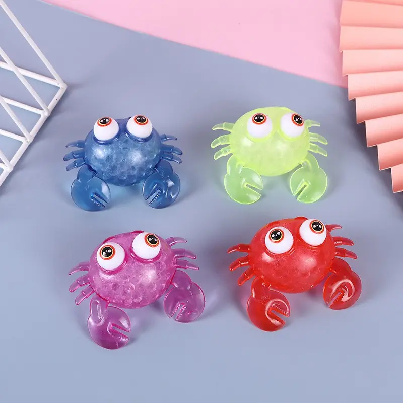 Stress Relief Crab Squeeze Toy, Slow Bounce Texture, Multi-Scene Use, Perfect for Anxiety Relief and Relaxation, Holiday Gift Idea, Squishy Fidget