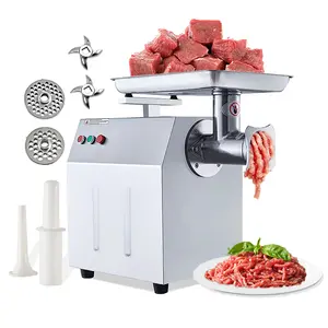 Garvee Heavy Duty Commercial Electric Meat Grinders with Power from 800W to 3000W, High Capacity Yield 120KG/H to 600KG/H, Multiple Blades, Grinding Plates, Sausage Tubes, Certified Motors for Kitchen and Restaurant Use