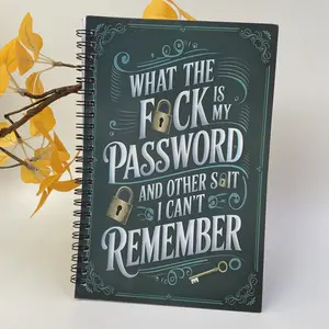 Fun and quirky password logbook; trending account password organizer spiral notebook; website login information organizer and password storage notebook bible study supplies glitter adhd office accessories