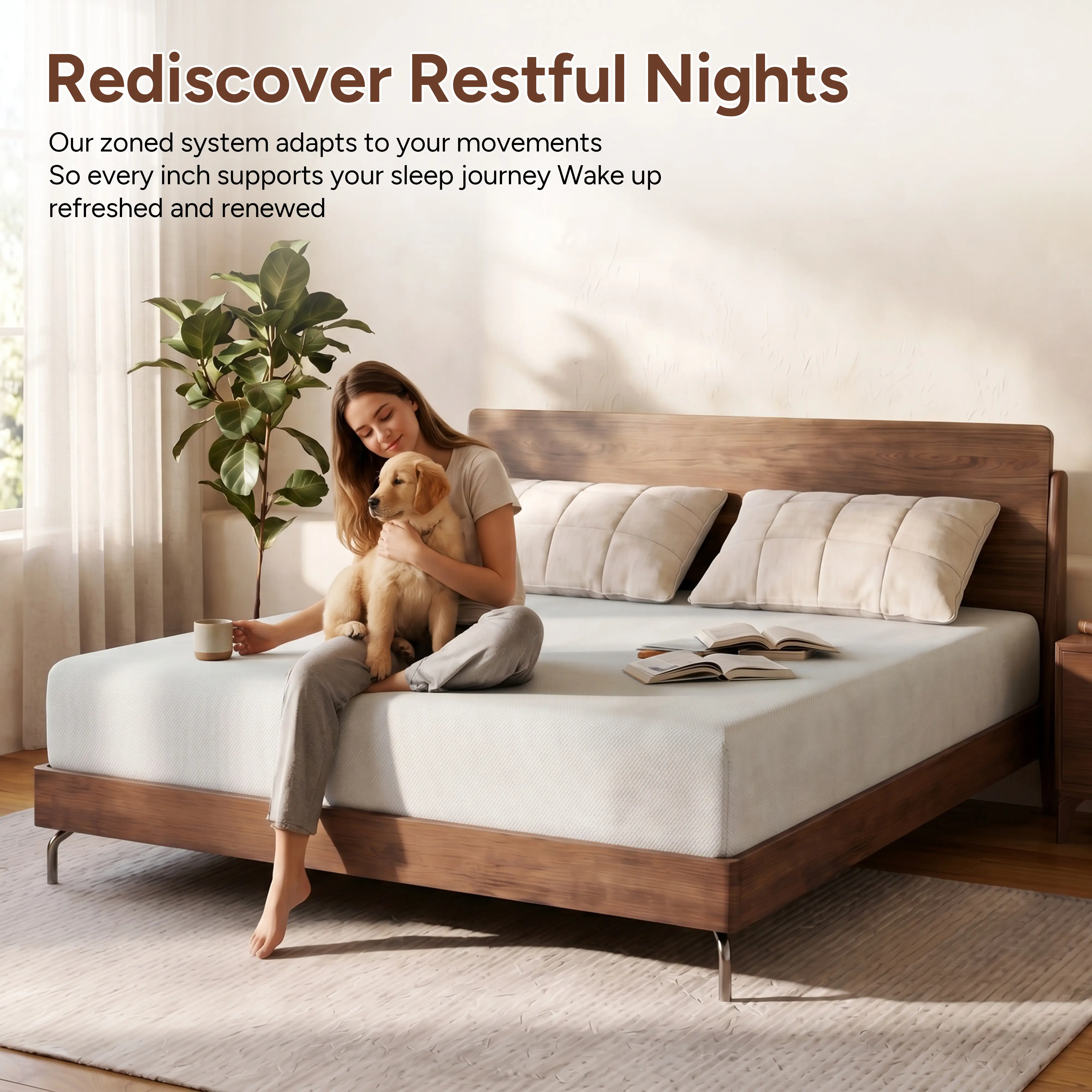 【summergarden】Ergonomic Body Support 6 Inch Foam Mattress Anti Slip Comfort Sleep Mattress Foldable Lightweight Mattress For Apartment Camping RV Temporary Bed Use