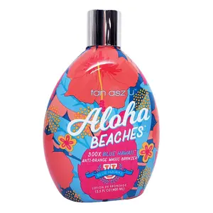 Aloha Beaches 300X Blue Hawaii Bronzer Tanning Lotion 13.5 oz Golden Lightweight