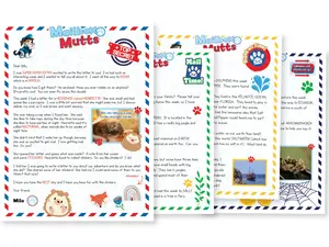Mailbox Mutts - Weekly Letters and Activity Sheets from Milo the Mailbox Mutt - Great Reading Program for Kids Ages 3 to 8